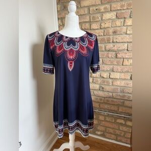 Cute tunic dress with printed embroidery